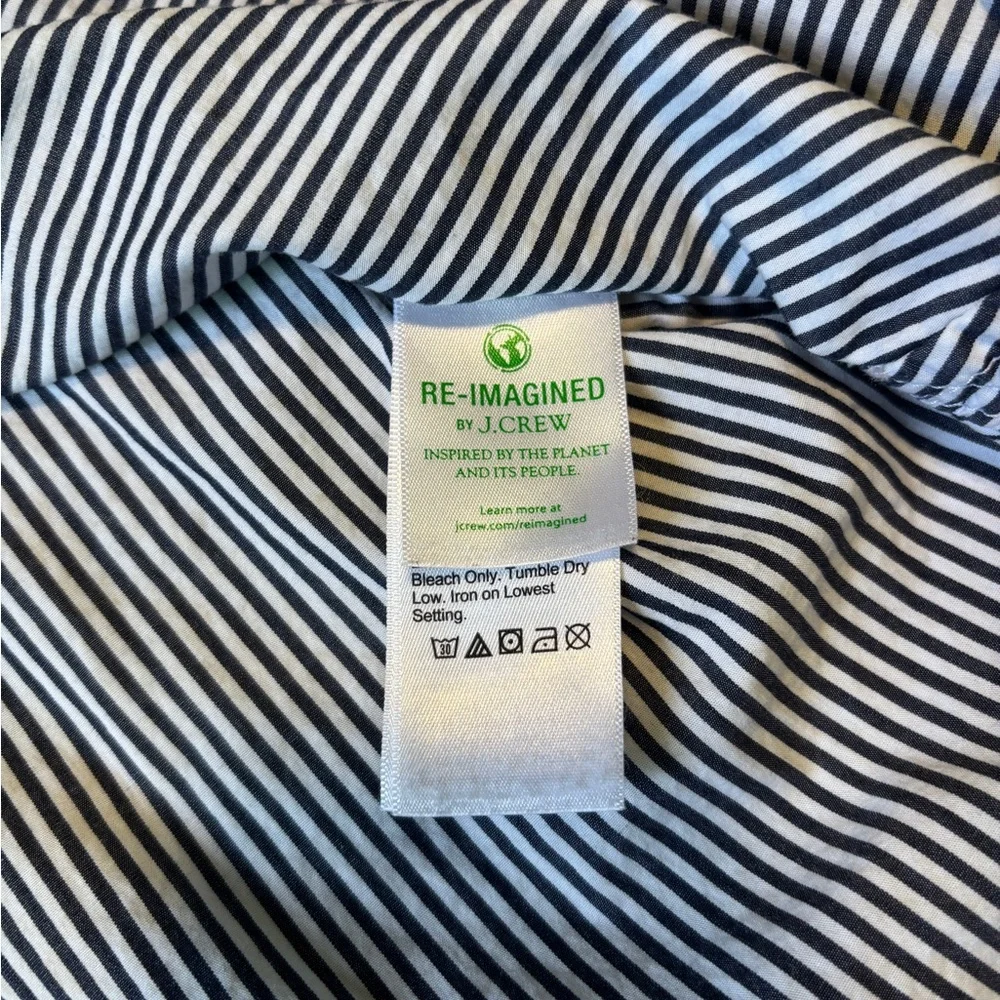 J. Crew blue/white striped dress shirt - Picture 11 of 15
